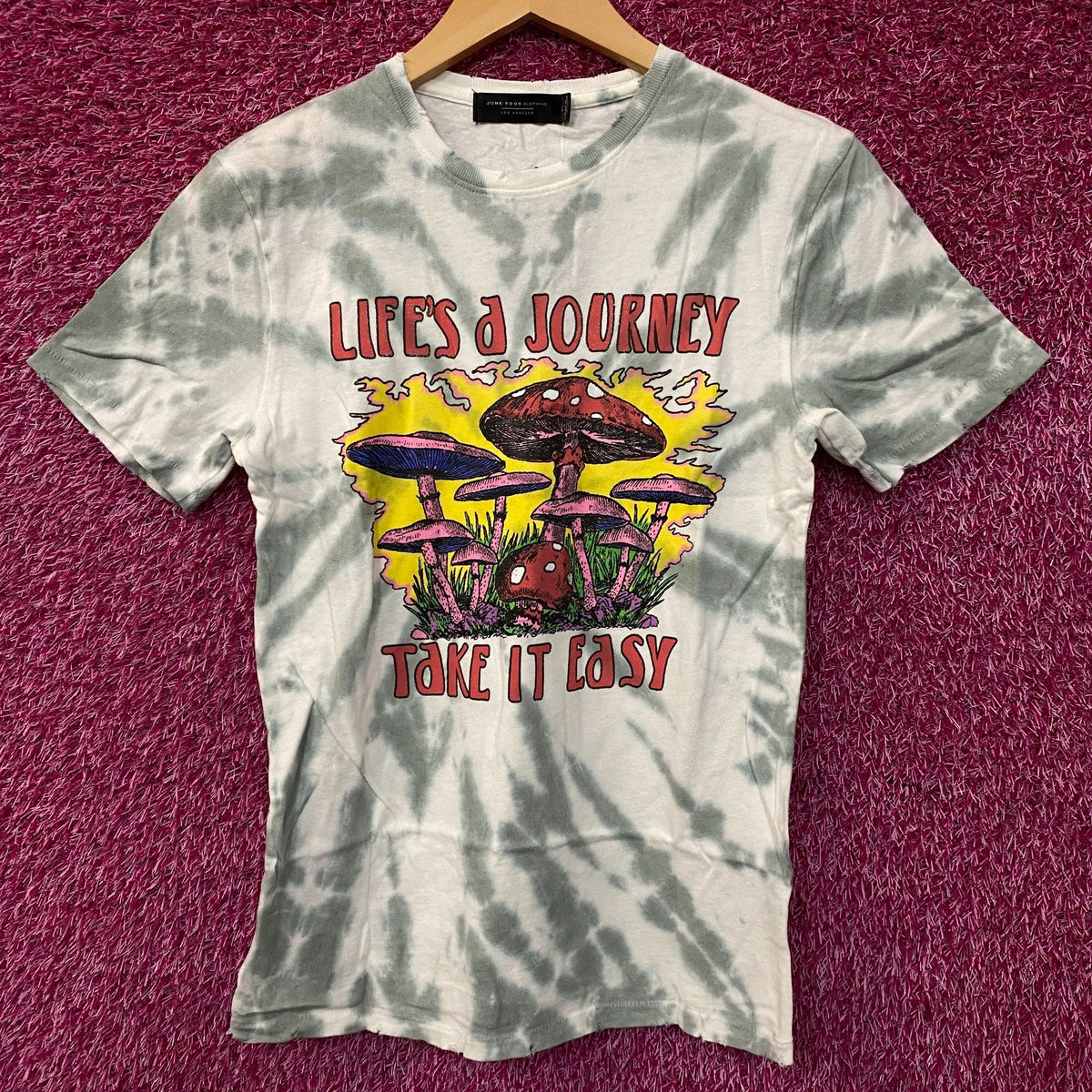 Life's a Journey Take it Easy Psychedelic Mushrooms Graphic product image 1