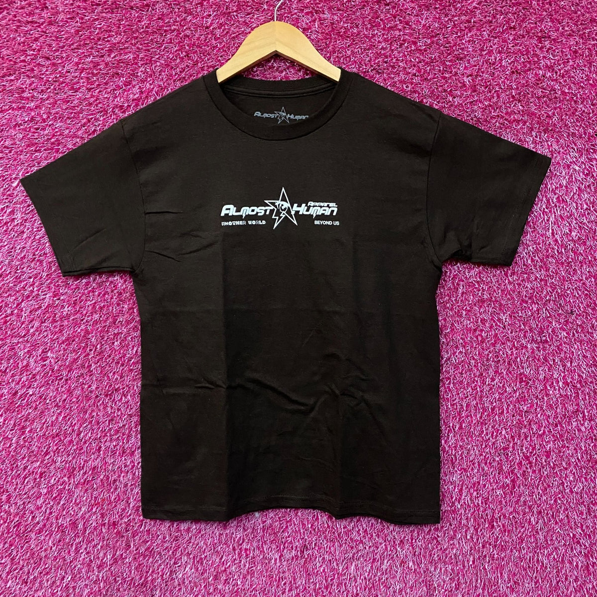 Almost Human Pink World Apparel Graphic T-Shirt Large product image 2