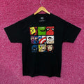 The Avengers Superhero Close-Up Tiles Marvel Comics Tee L product image 1