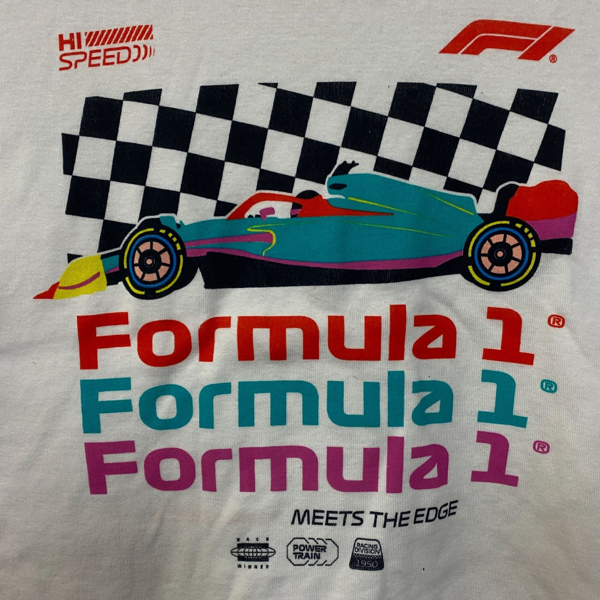 Junk Food Women's Formula 1 Finish Line Crop T-shirt XL product image 2