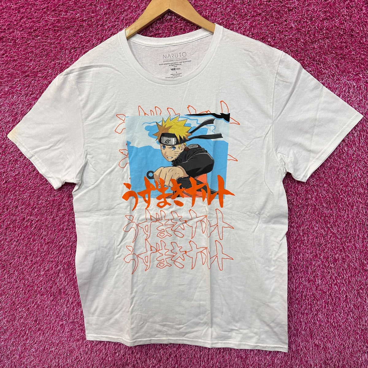 Naruto Uzumaki Hidden Leaf Hero Shippuden Anime Tee L product image 1