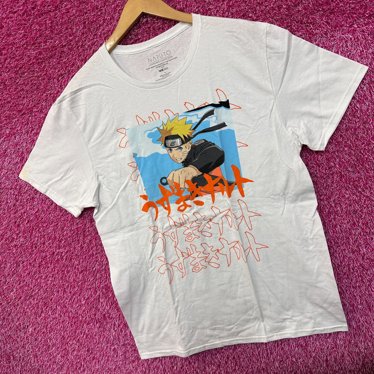 Naruto Uzumaki Hidden Leaf Hero Shippuden Anime Tee L product image 3