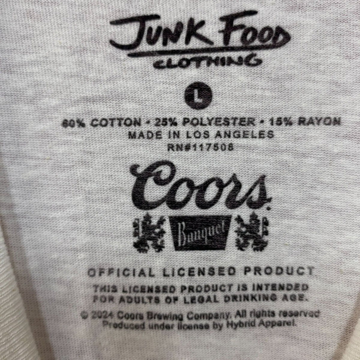 Junk Food Clothing Coors Banquet Cowboy Vintage Style product image 4