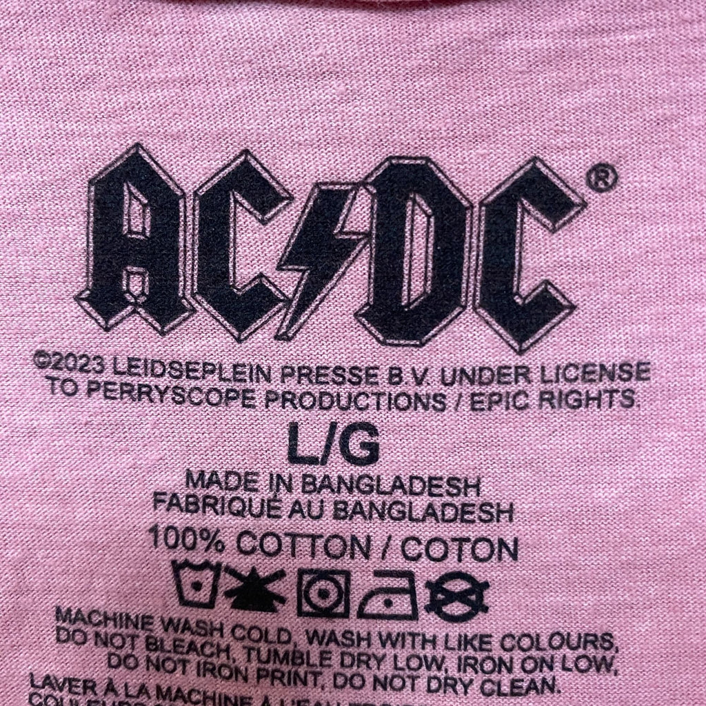AC/DC Who Made Album Art Bedazzled Hard Rock Band Tee large product image 4