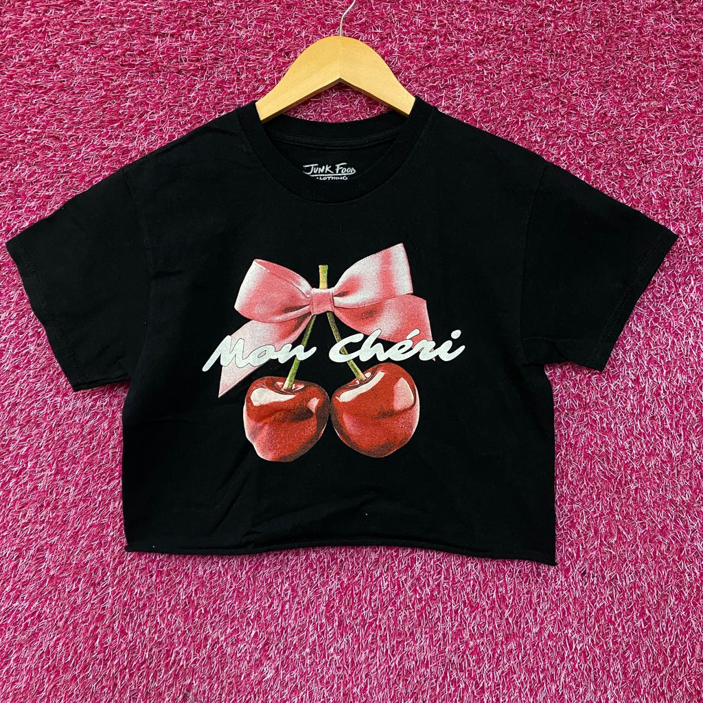 Junk Food Clothing Mon Cheri Vintage Style Graphic Crop Tee product image 1