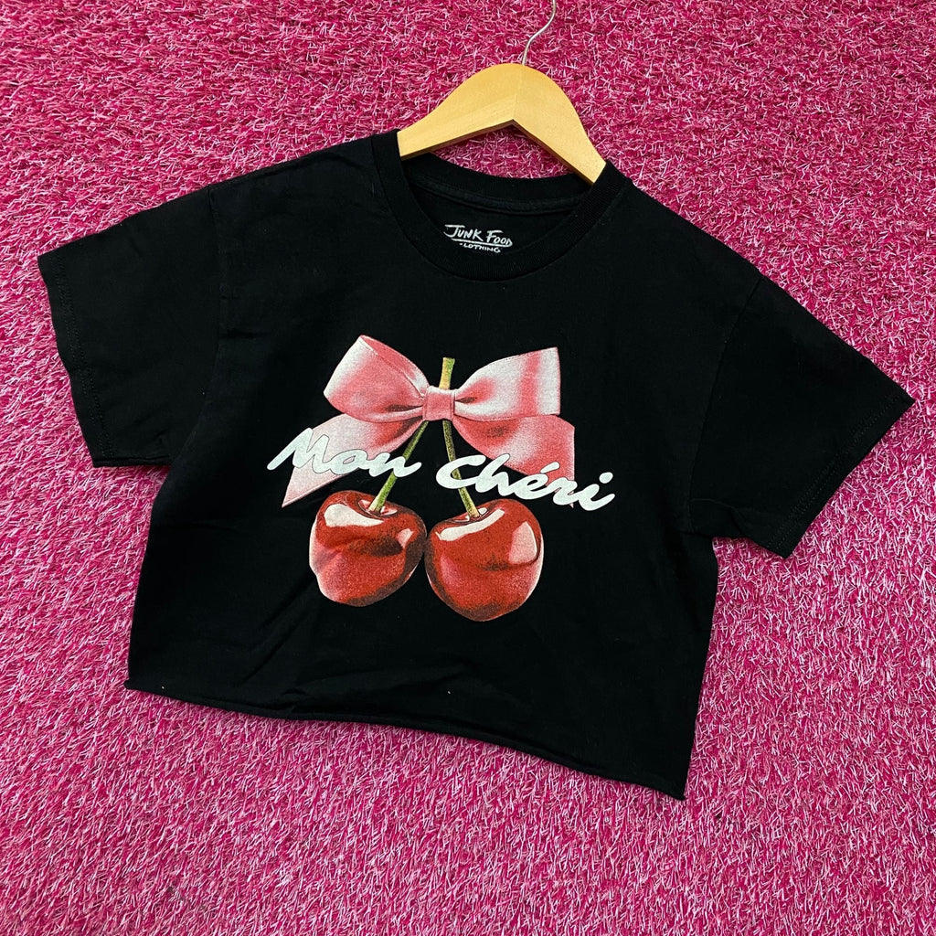 Junk Food Clothing Mon Cheri Vintage Style Graphic Crop Tee product image 3