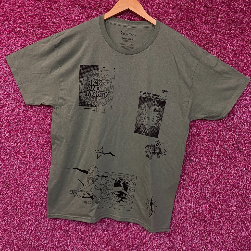 Rick and Morty Adult Swim Graphic T-Shirt Large product image 3