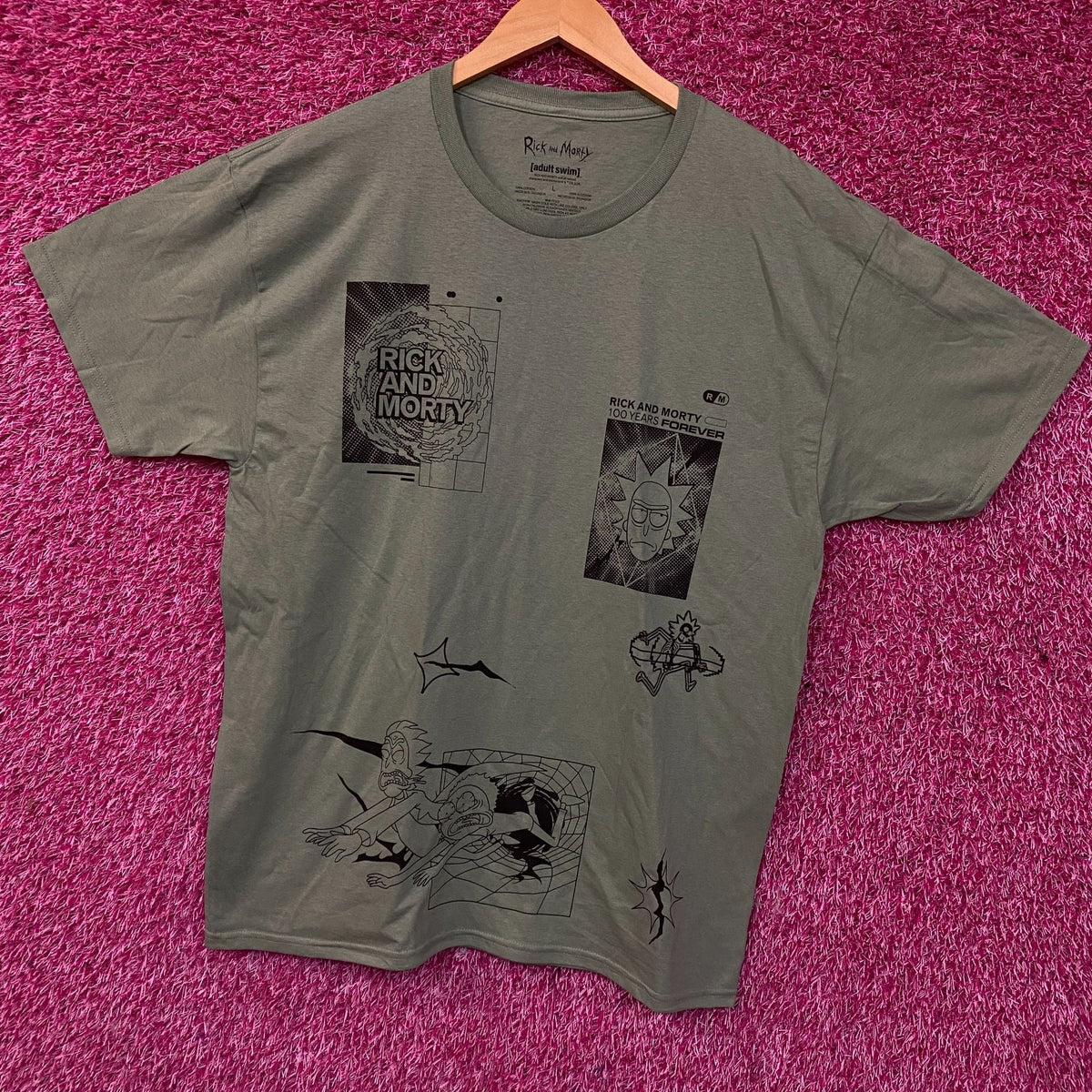 Rick and Morty Adult Swim Graphic T-Shirt Large product image 3