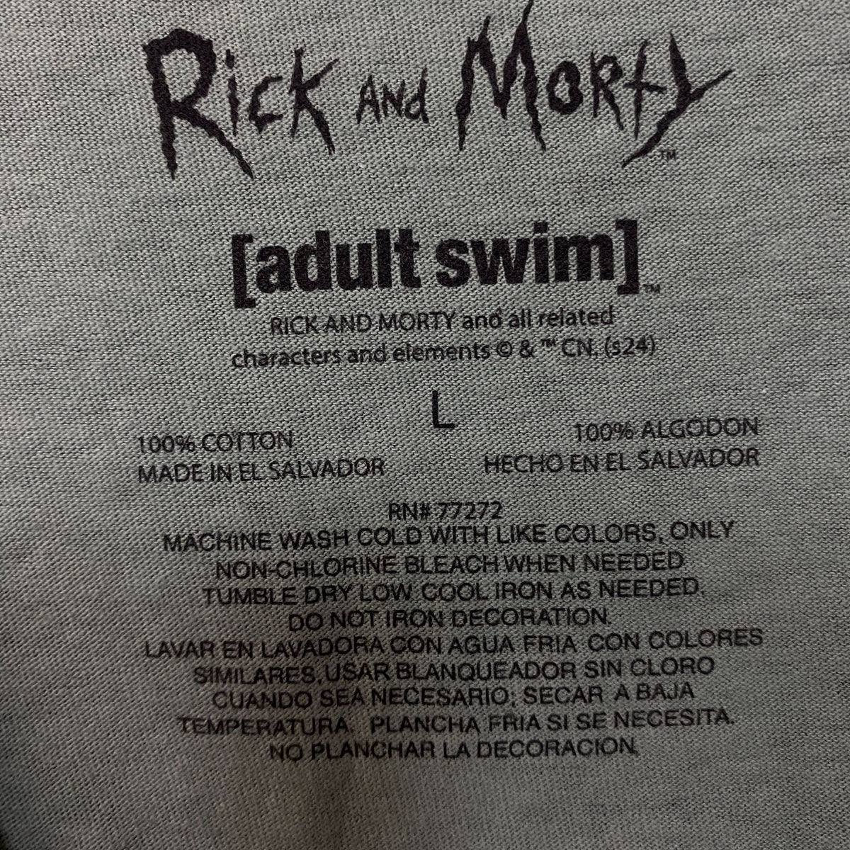 Rick and Morty Adult Swim Graphic T-Shirt Large product image 5