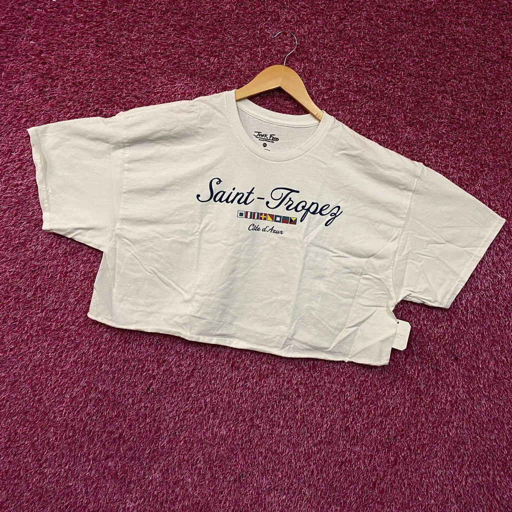 Junk Food Clothing Saint-Tropez Côte d'Azur Crop T-Shirt XL product image 3