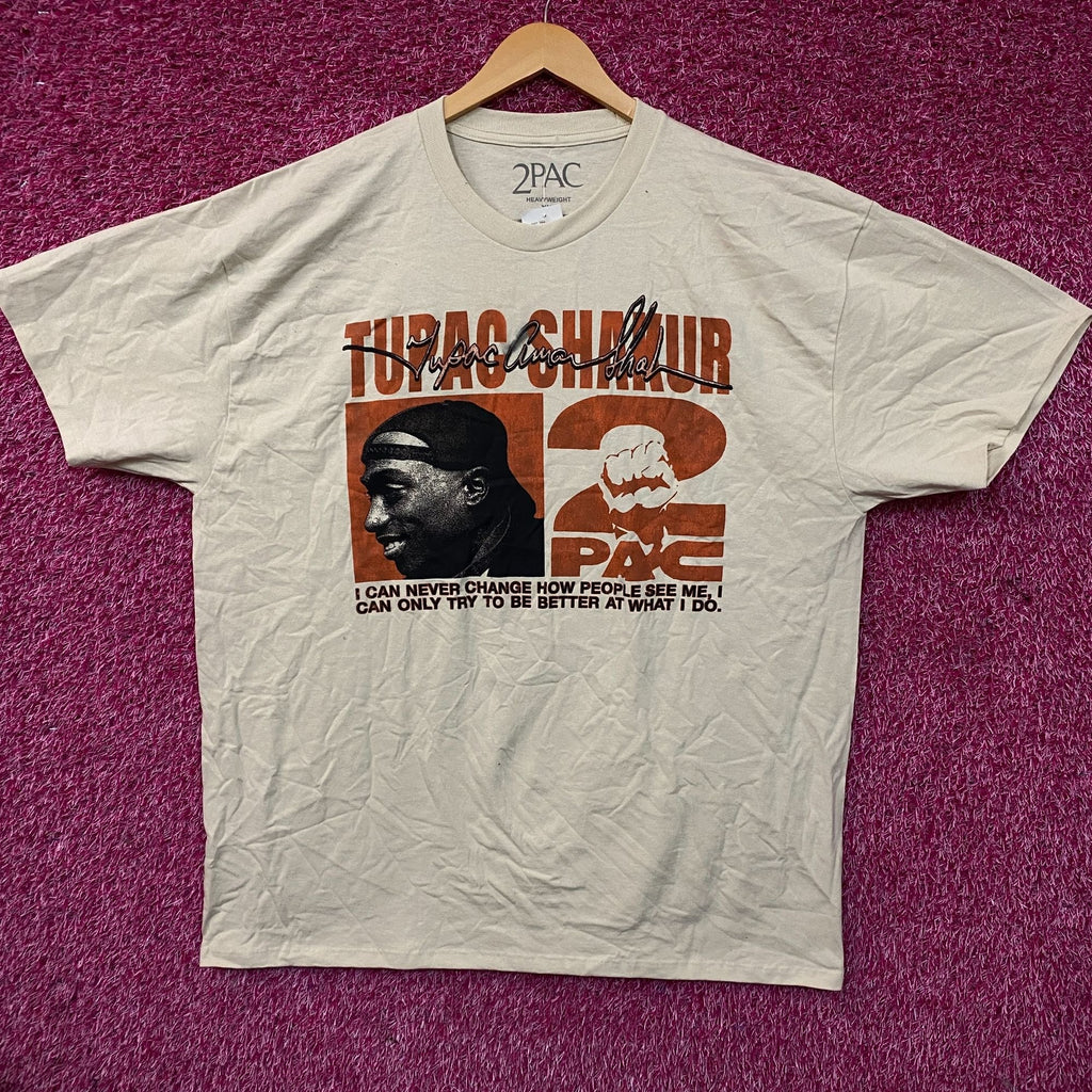 Tupac Never Change Heavyweight Graphic T-Shirt 2XL product image 1