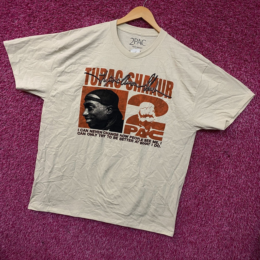 Tupac Never Change Heavyweight Graphic T-Shirt 2XL product image 3