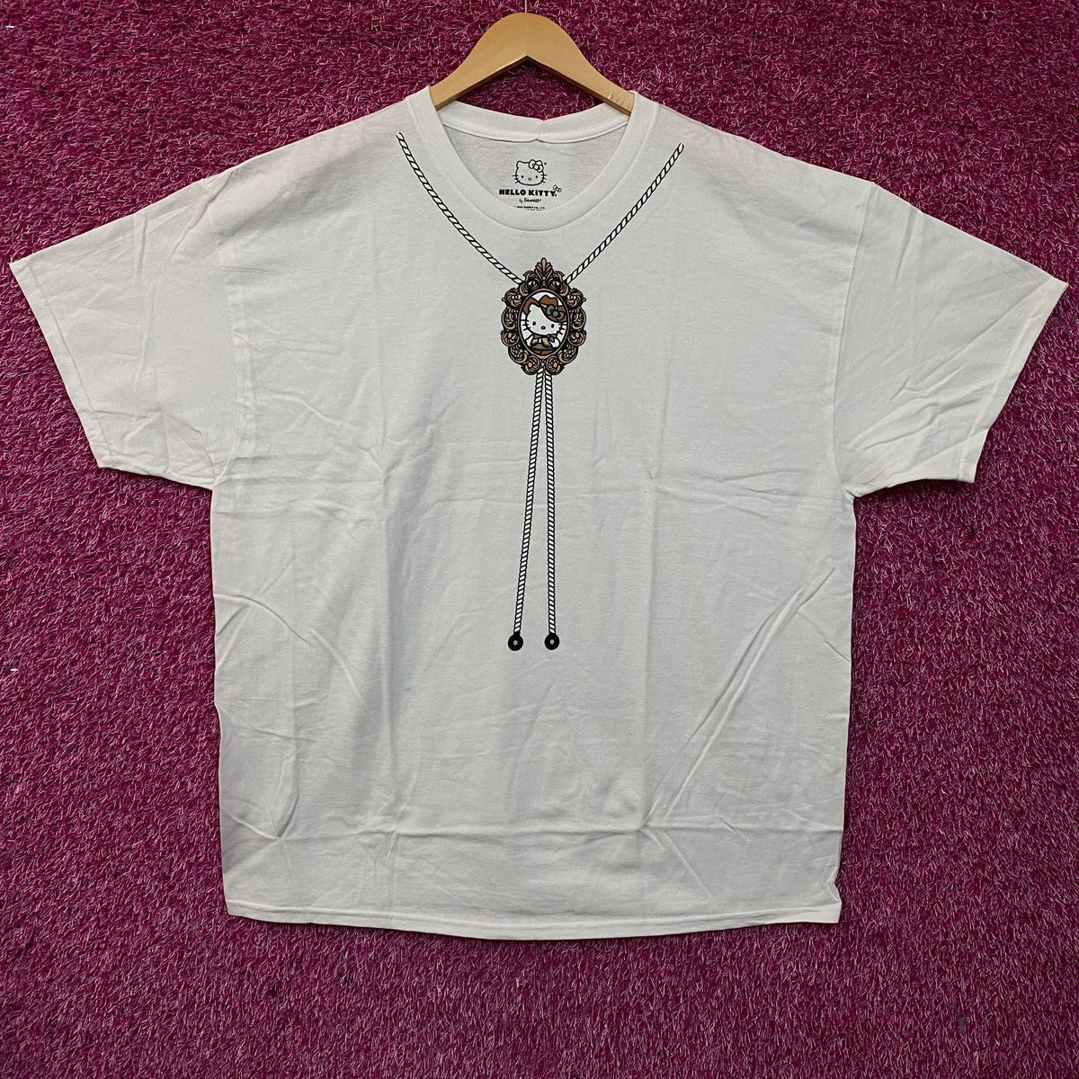Sanrio Hello Kitty Bolo Tie Cute Graphic T-Shirt XL product image 1