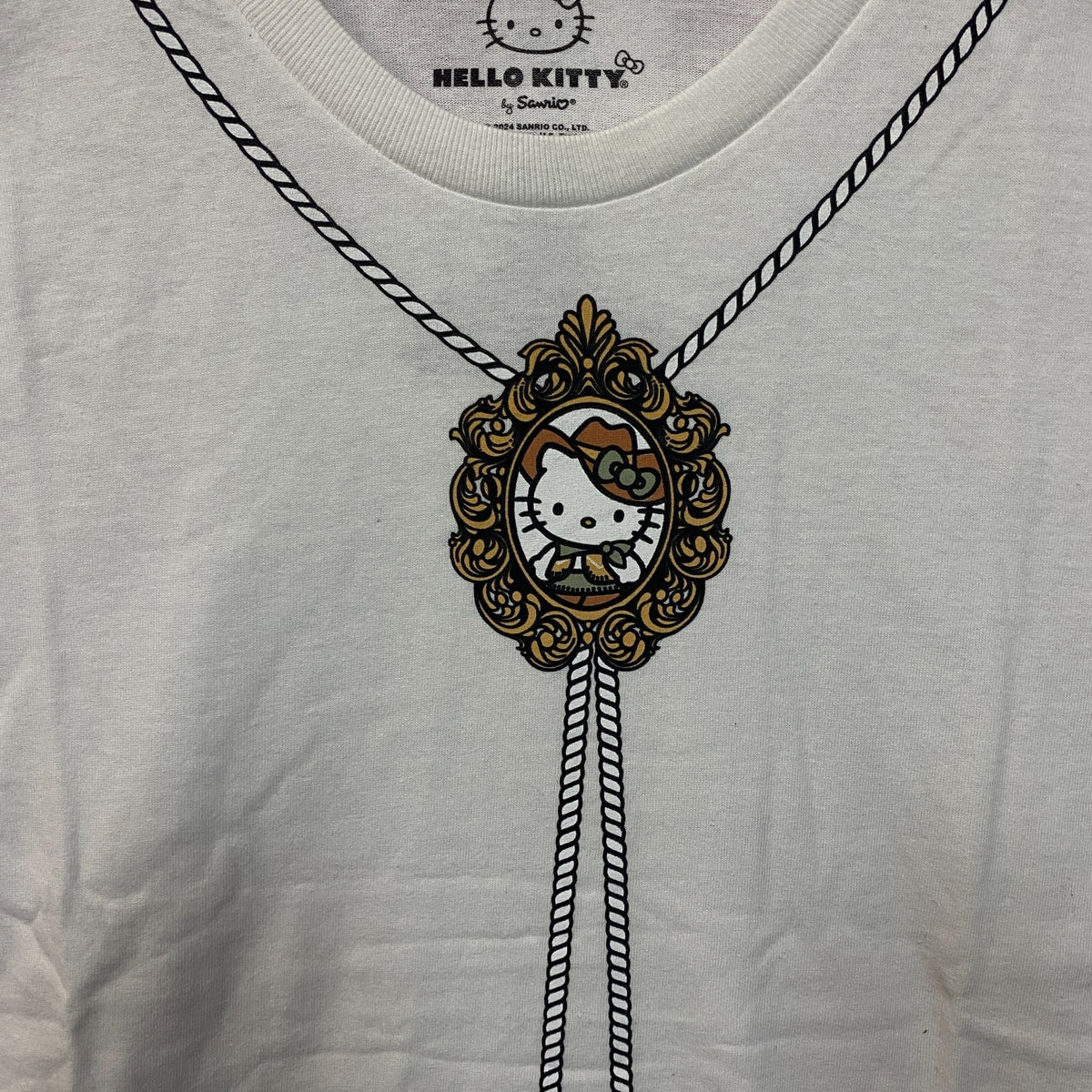 Sanrio Hello Kitty Bolo Tie Cute Graphic T-Shirt XL product image 2