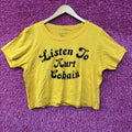 Listen to Kurt Gobain Yellow Crop- top Shirt XL product image 1