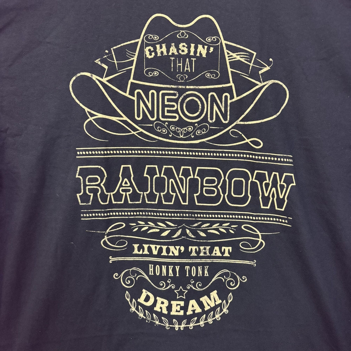 Alan Jackson Chasin' That Neon Rainbow Black T-Shirt XL product image 2