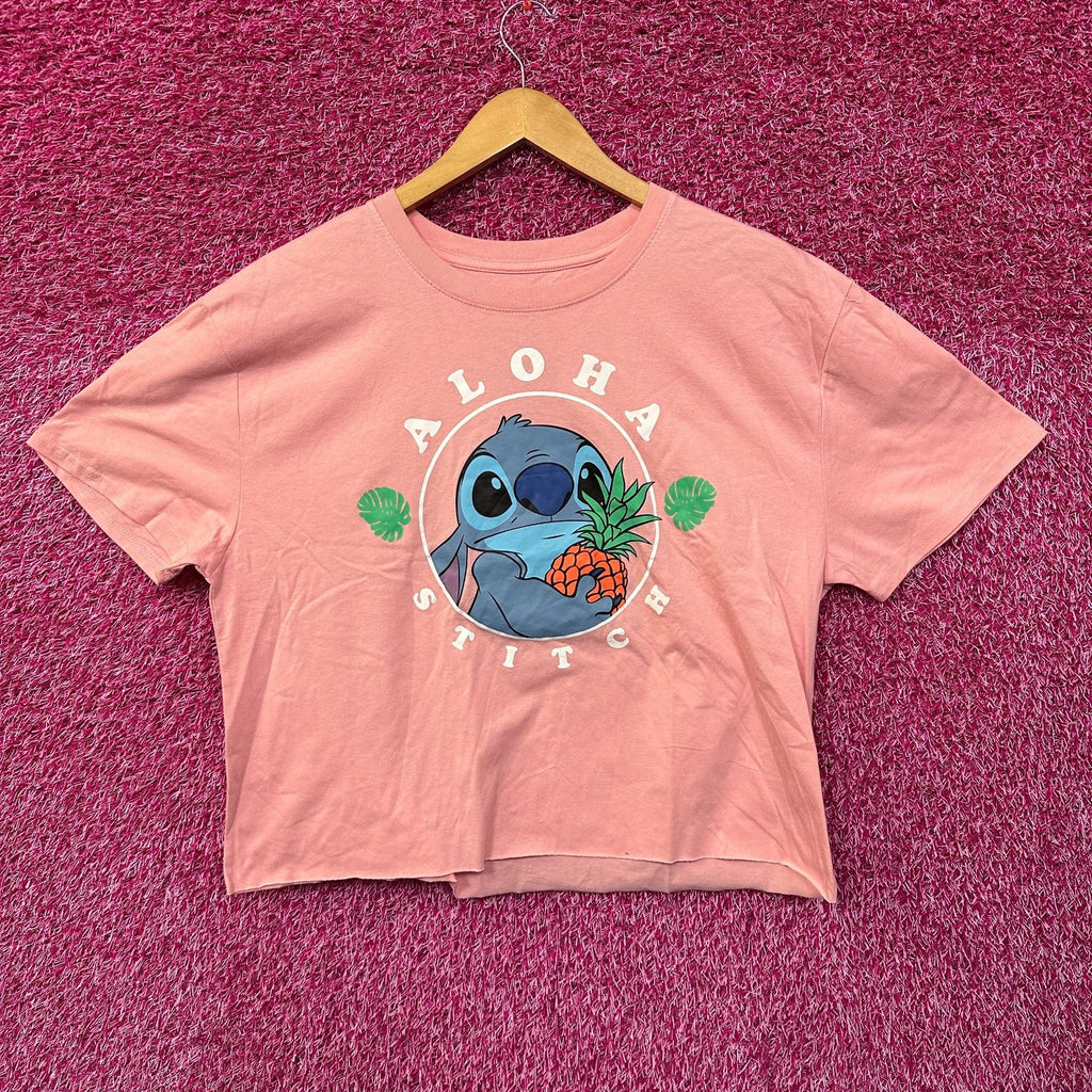 Stitch Aloha Hawaiian Pineapple Disney Movie Crop Top L product image 1