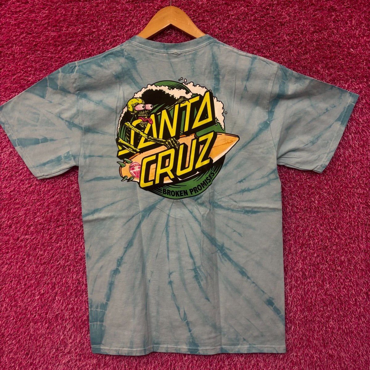 Broken Promises x Santa Cruz tiedye collab tshirt size product image 1