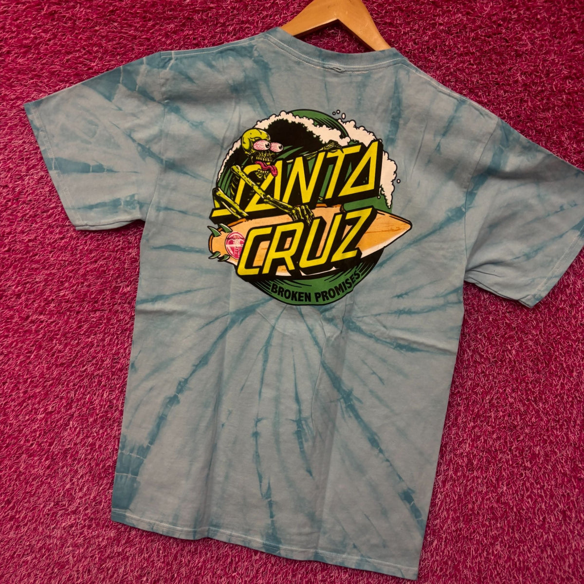 Broken Promises x Santa Cruz tiedye collab tshirt size product image 3