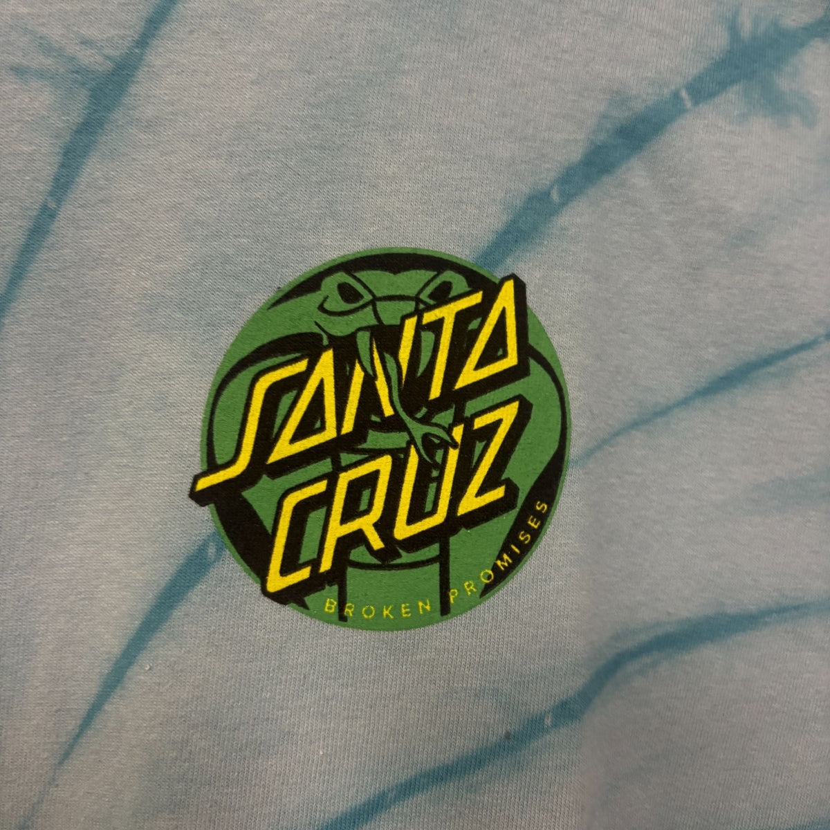 Broken Promises x Santa Cruz tiedye collab tshirt size product image 5