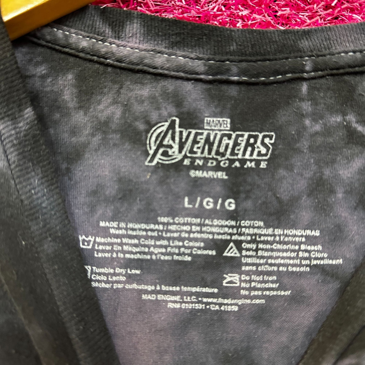 Ironman Avengers Endgame Oversized Disney Marvel Tie Dye L product image 4
