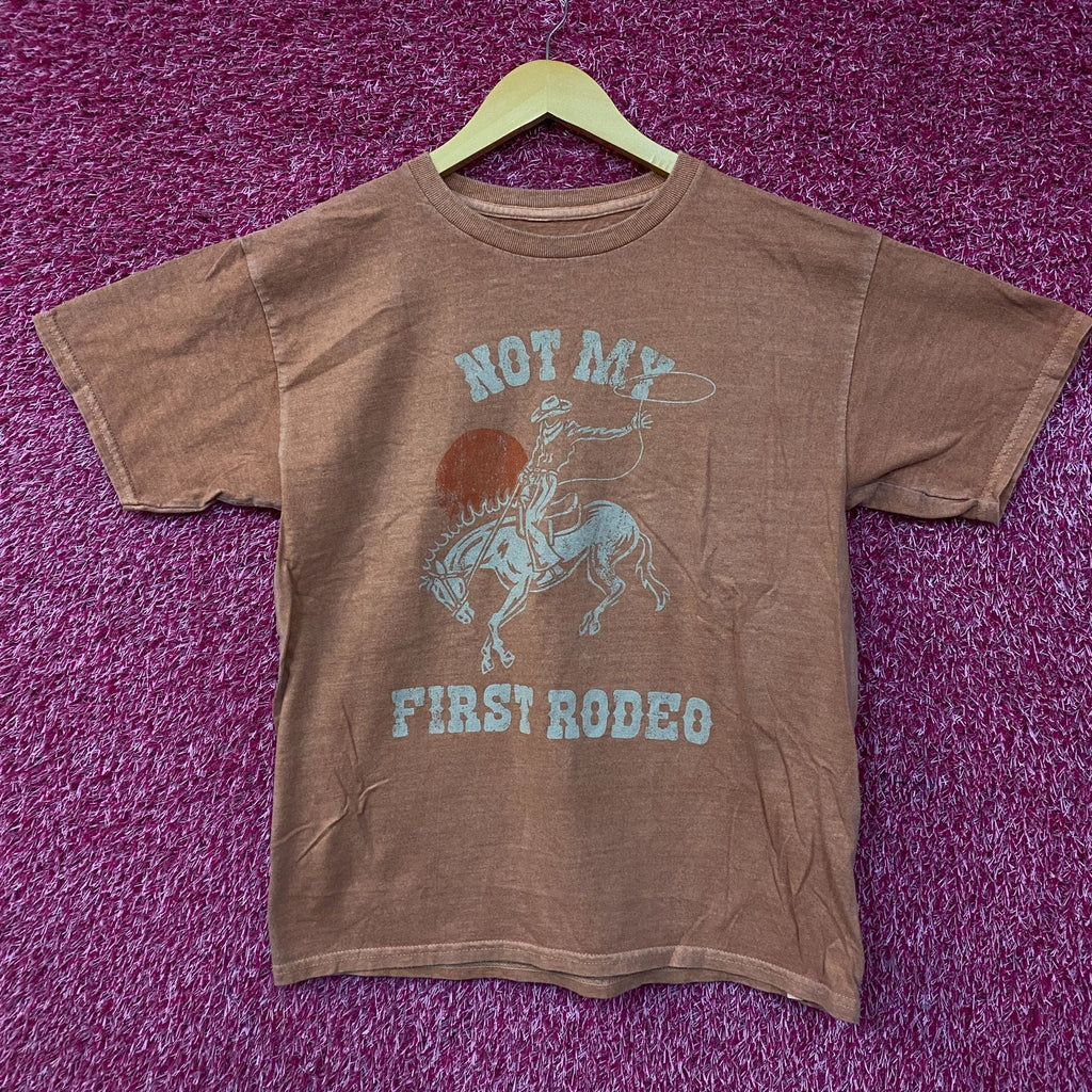 Not My First Rodeo Cowboy Vintage Style Graphic T-Shirt XL product image 1