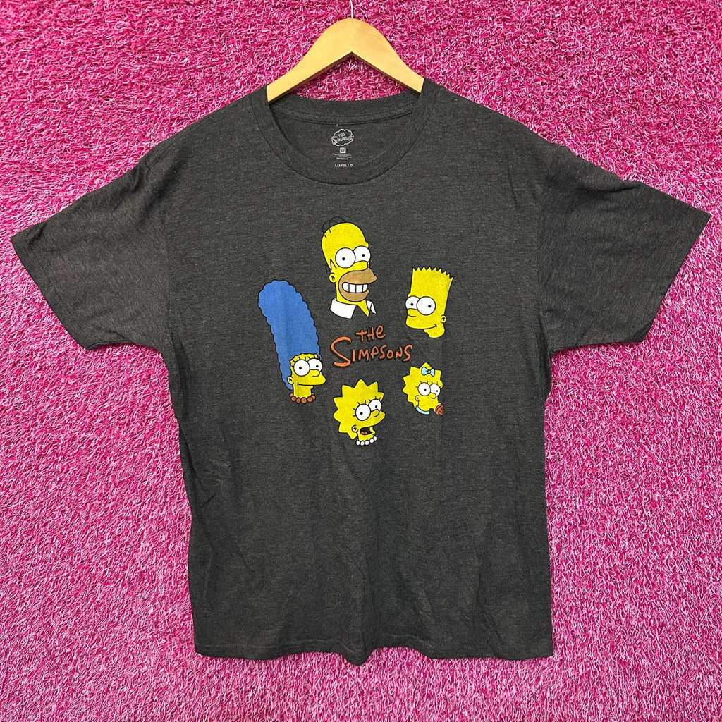 The Simpsons Family Cartoon Heads Animated Series Tee L product image 1