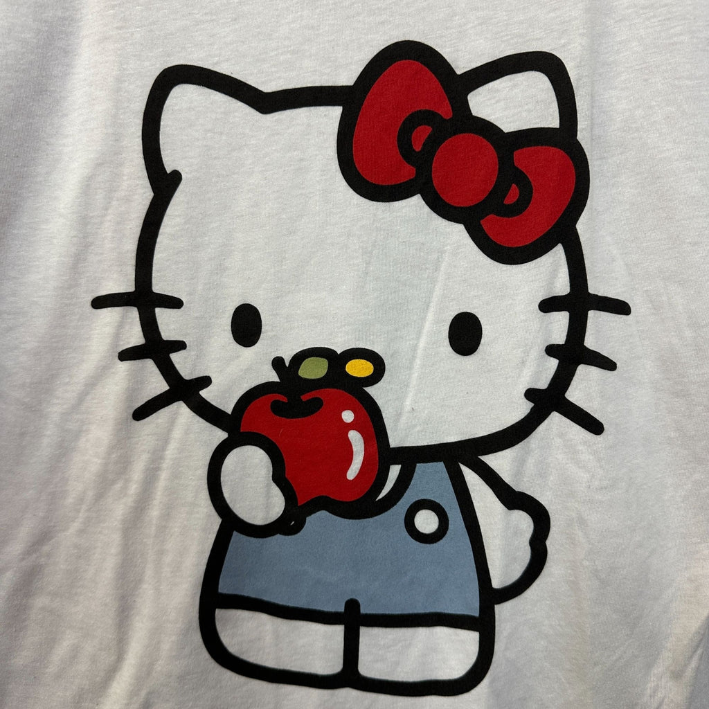 Hello Kitty Eating an Apple Kawaii Sanrio Anime Crop Top L product image 2