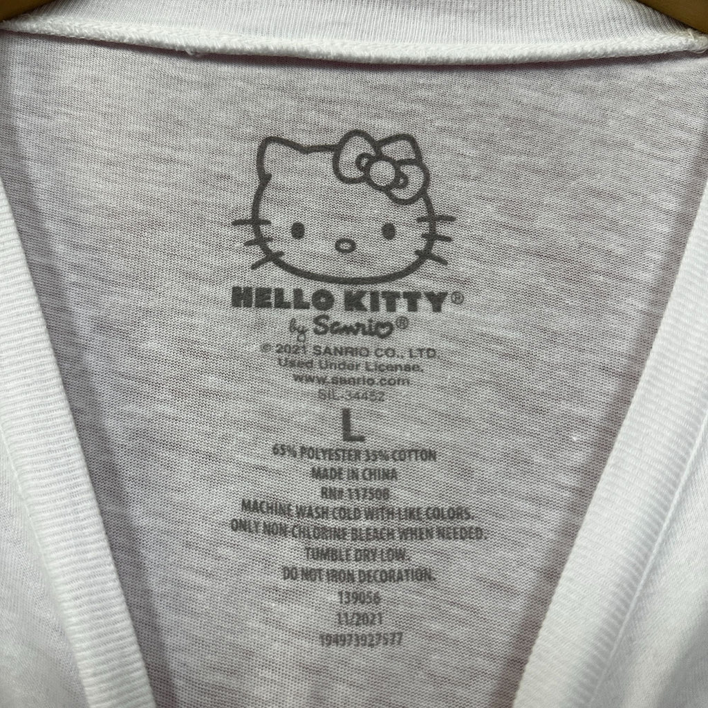 Hello Kitty Eating an Apple Kawaii Sanrio Anime Crop Top L product image 4