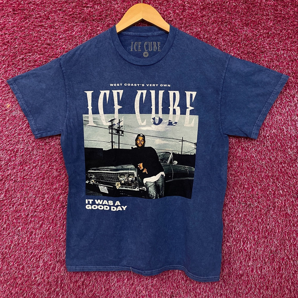 Ice Cube West Coast Good Day Portrait Acid Wash Blue product image 1