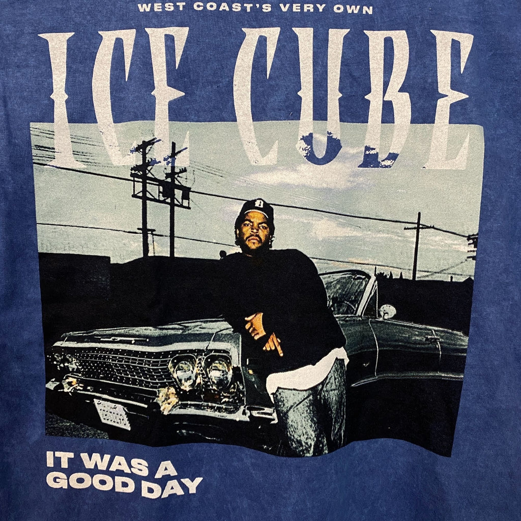 Ice Cube West Coast Good Day Portrait Acid Wash Blue product image 2