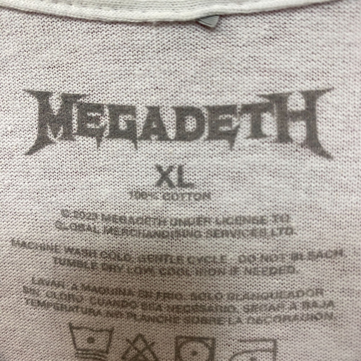 Megadeth Distressed Metal Rock Tshirt size Extra Large product image 4